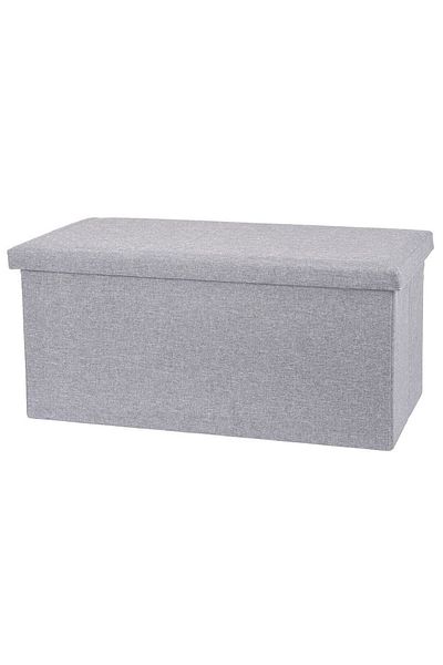 Excellent Chair / cushion with storage space 76 x 40 cm light gray