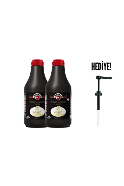 FO Beyaz Çikolatalı Bar Sos 2,5 kg x 2 Adet (Pompa Hediyeli)