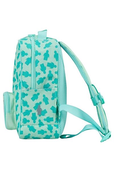 LEGO Lego Tribini Classic Small Casual Backpack, Filled Minifigure design, mint, 28.5 x 12 x 22.5 cm