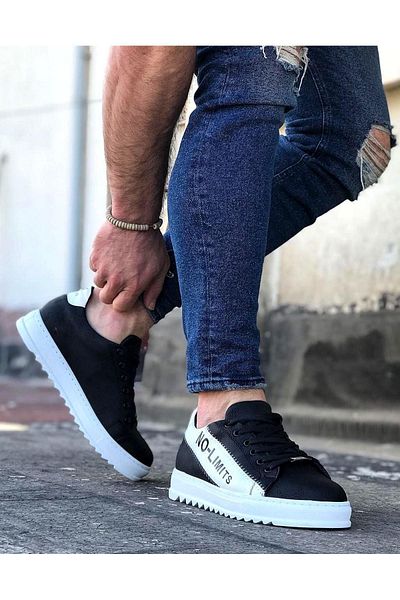 Celira Hs027 Black White No Limit Men's Casual Shoes