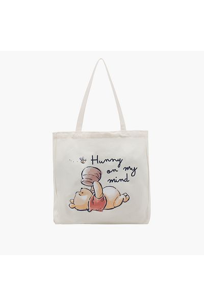 SP Characters Winnie the Pooh Print Shopper Bag with Handles
