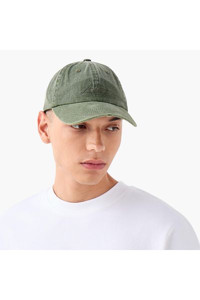 Lee Cooper Logo Embroidered Cap with Buckled Strap Closure