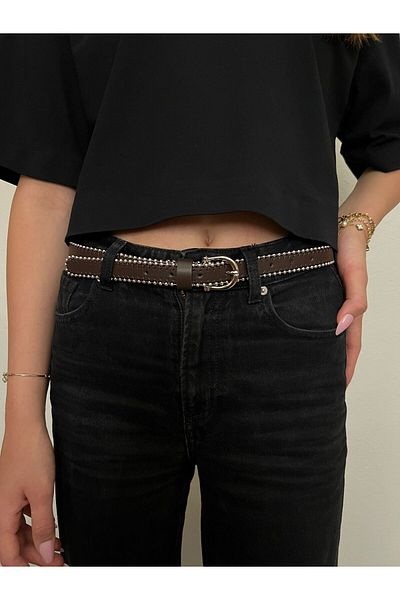 Eksibir Chain Stitched Women's Belt Dress Belt Pants Belt