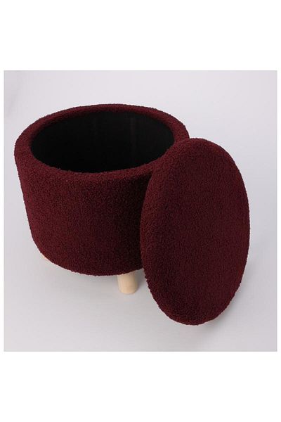 Excellent Plush chair with storage space 40 x 37 cm red