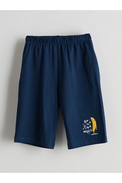 LC Waikiki Printed Boys' Shorts with Elastic Waist