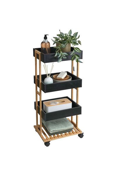 Excellent Mobile bathroom shelf 4 shelves 88 cm
