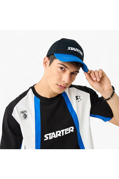 Starter Starter Embroidered Cap with Buckled Strap Closure