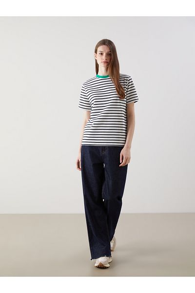 LC Waikiki Crew Neck Striped Women's T-Shirt