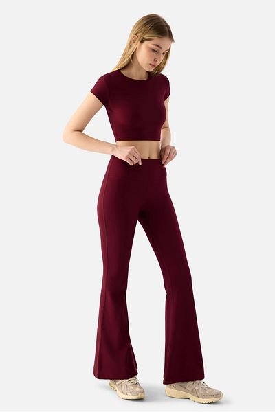 Superstacy Melina High Waist Flared Leg Cherry Sports Leggings