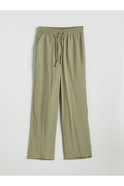 LC Waikiki Modal Blended Women's Trousers with Elastic Waist