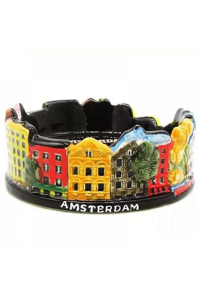 OEM Amsterdam City hand-painted ashtray