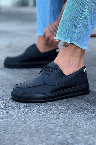Celira Hs506 Charcoal Men's Casual Shoes with Saddle