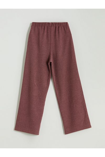 LC Waikiki Pantaloni pentru fete cu textura cu talie elastica