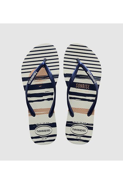 Havaianas White HAV. SLIM NAUTICAL Women's Sandal