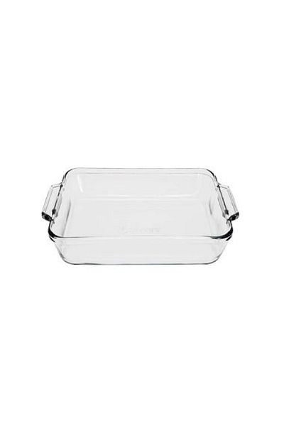 Anchor Hocking Essentials Dishwasher and Microwave Safe Square Glass Cake Dish Clear 2quart