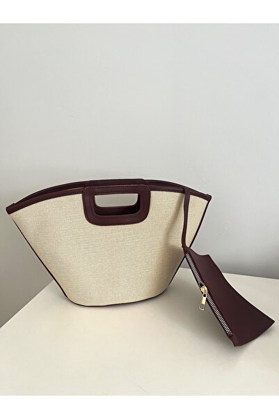 Babydoll Bag Kadın Preimum Hasır El Ve Omuz Çantası (37X24 CM)