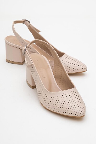 CCWAY AYAKKABI Sandale cu toc pentru femei cu împânzire în aer liber TEN SKIN