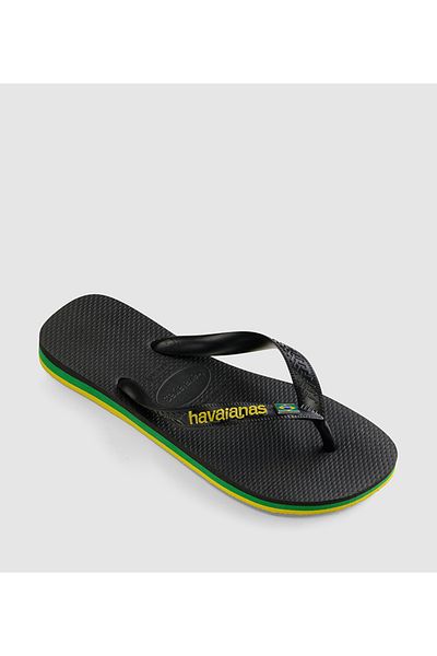 Havaianas صندل أسود للجنسين من HAV. BRASIL LAYERS