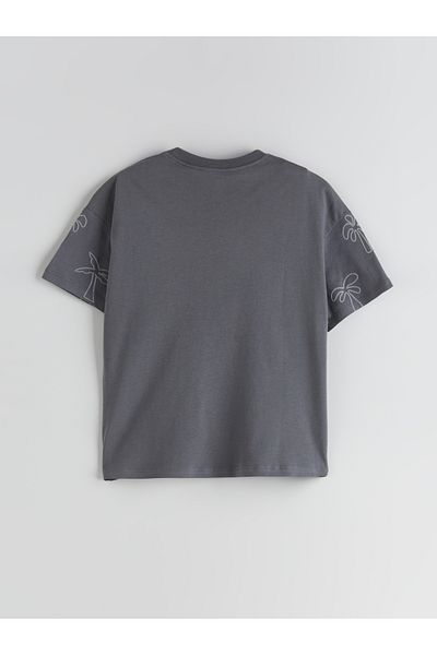 LC Waikiki Tricou pentru băiat cu imprimeu cu decolteu