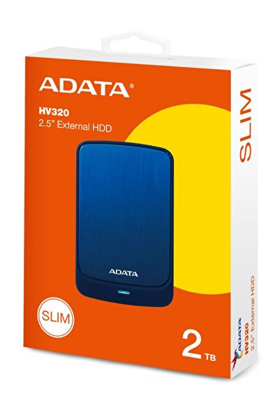 Adata HV320 External HDD Slim Hard Drive | Compatible with PS5 XBOX
