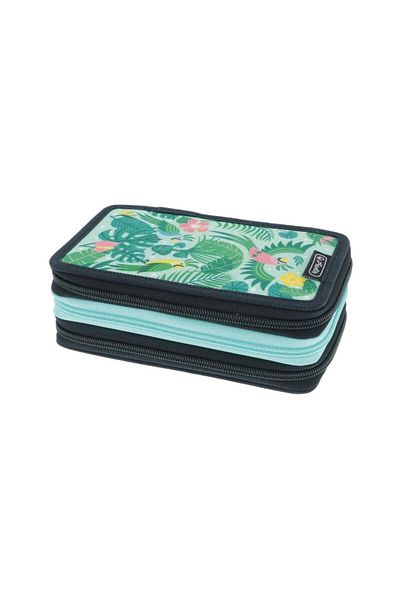 Herlitz Penar echipat Herlitz motiv sweet jungle, 31 piese, 3 compartimente, 19 x 11.5 x 7 cm