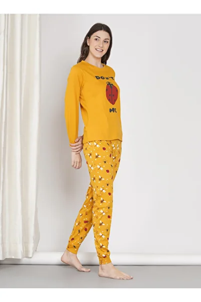 LAUREN SMITH Women's Pajama Set Long Sleeve Top with pants 2 Piece Sleepwear Cotton Ladies Soft Pjs Lounge Set