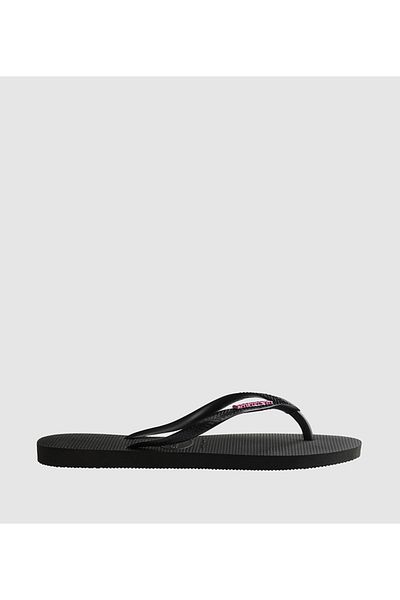 Havaianas Black HAV. SLIM LOGO METALLIC Women's Sandal