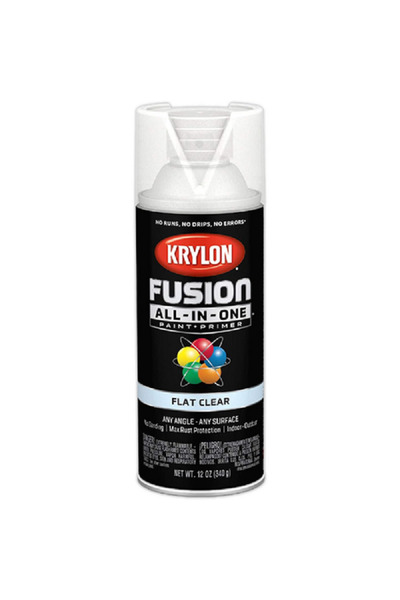 Krylon طلاء بخاخ فيوجن الكل في واحد المقاوم للصدأ - شفاف مسطح