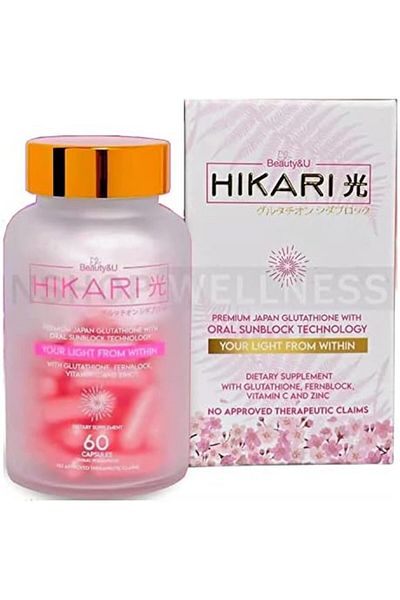 Hikari Beauty&U Premium Glutathione with Sunblock (60 capsules)