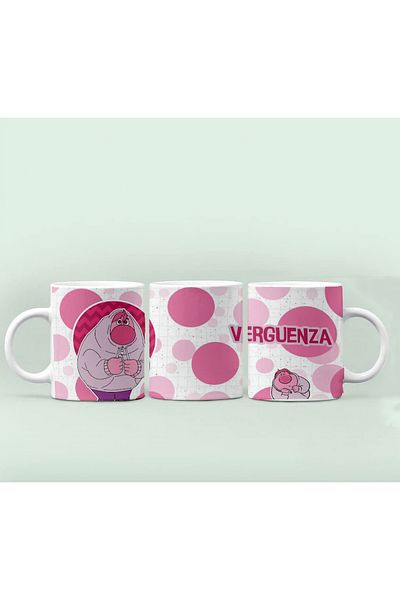GünayStore Reverse Face Series Coffee Cup 300 ml (Anxiety-Sadness-Joy-Envy-Bing Bong)