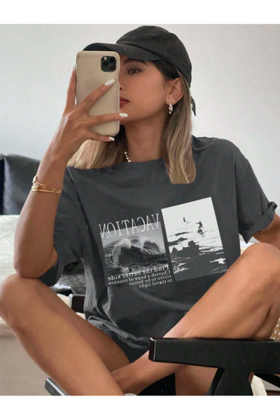 COHERENT Unisex pánské/dámské bavlněné tričko VACATION s vlastním potiskem