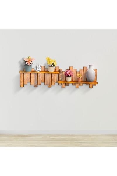 MAVİ TREND Ahşap Duvar Rafı Piyano 2 Raflı Piyano Model