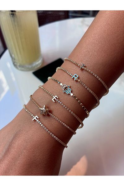 Miltonia Star Zircon Stone Plated Bracelet