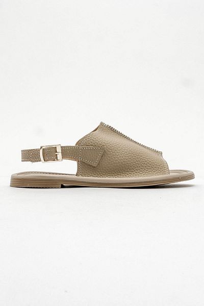 CCWAY AYAKKABI Women's Flat Sandals Beige Skin