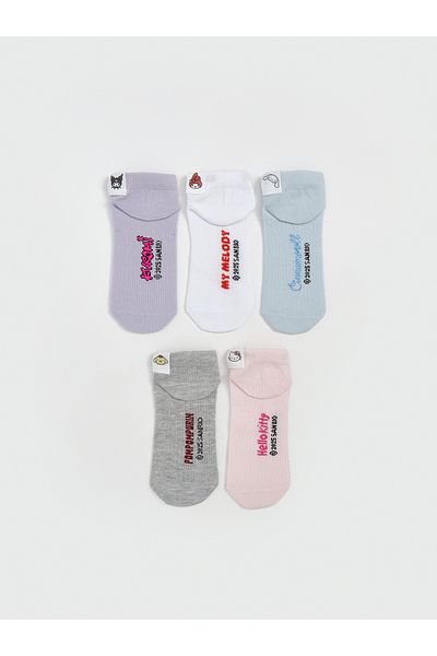 LC Waikiki Hello Kitty Patterned Girl's Booties Socks 5 Pack