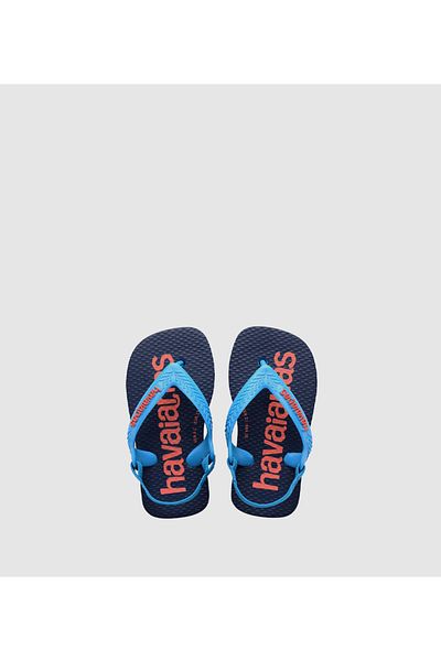 Havaianas صندل هاف بيبي لوغومانيا أزرق للأطفال