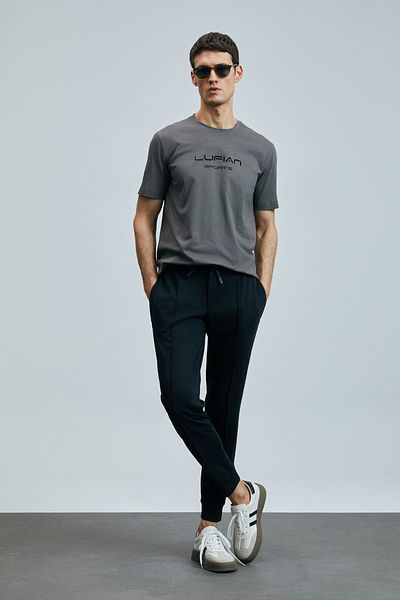 Lufian Pıto Smart Men's Chino Trousers Slim Fit Black