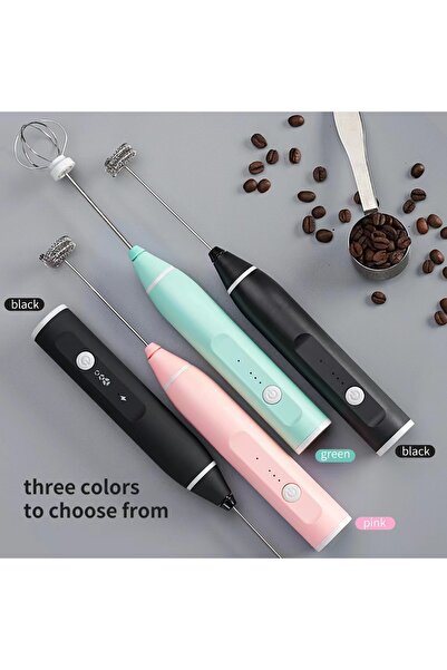 Generic Electric Milk Foamer Rechargeable Handheld Cake Baking Blender Coffee Mixer Egg Beaters Milk Frother