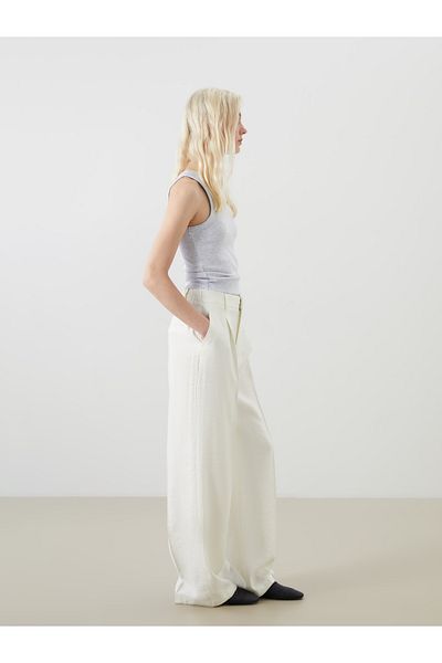 LC Waikiki Modal Blended Women's Trousers with Elastic Waist
