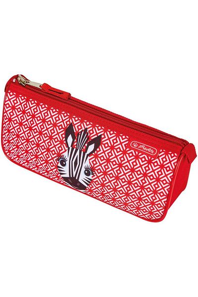 Herlitz Herlitz pencil case Cute Animals Zebra motif, triangular sports, size 22 x 9 x 7 cm