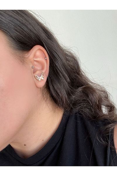 XUPING JEWELRY Minimal Vip Steel Earrings