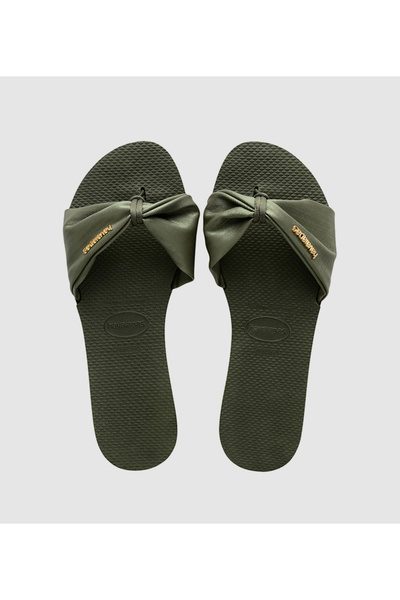 Havaianas صندل نسائي كلاسيكي من HAV. YOU ST TROPEZ باللون الأخضر