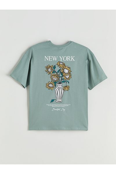 LC Waikiki Νεανικό μπλουζάκι με στάμπα New York Crew Neck
