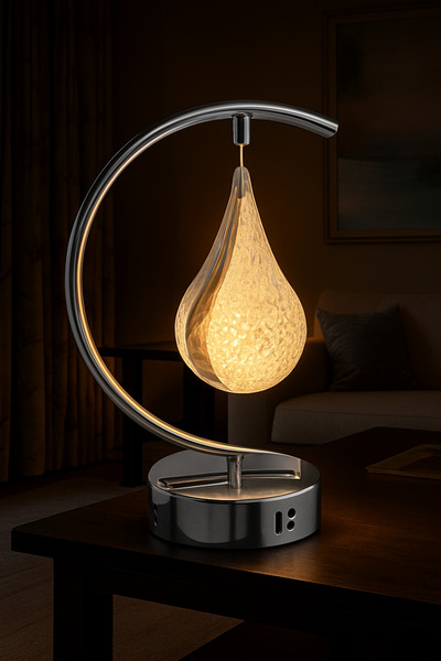 sezginavize DAMLA MODEL GÜMÜŞ ABAJUR