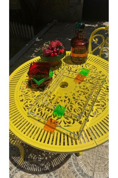 HİD DESIGN نيون 4-6 أشخاص صينية بمقبض من البليكسي الملون