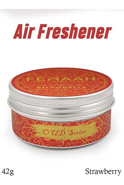 Generic FERAAH Premium Oud Series Strawberry Car Air Freshener Can 42g Long-L...