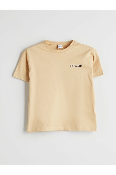 LC Waikiki Text Printed Boy's T-Shirt