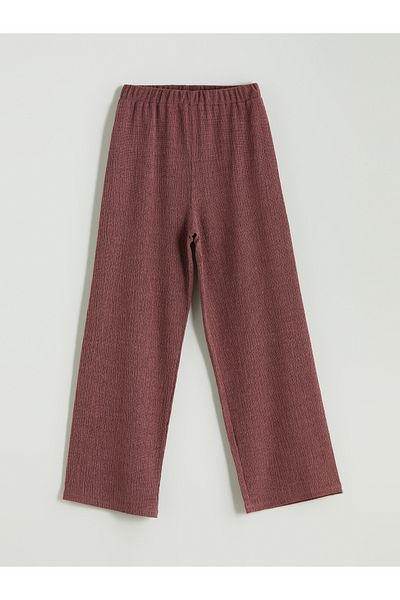LC Waikiki Pantaloni pentru fete cu textura cu talie elastica