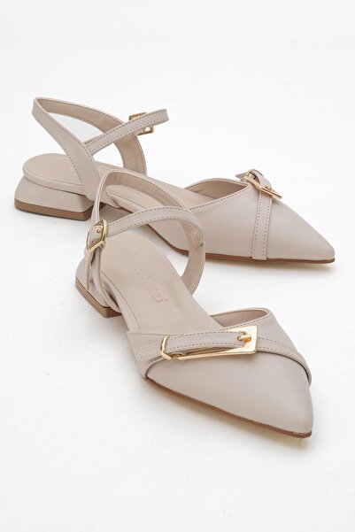 CCWAY AYAKKABI Жіночі босоніжки на підборах з ремінцем TEN CİLT