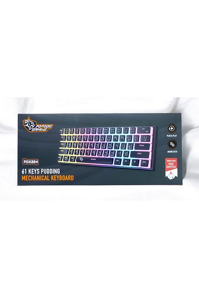 rexa GAMING 61 KEYS PUDDING MECHANICAL KEYBOARD